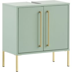 Waschbeckenunterschrank Etta Cyan Holzwerkstoff 57 cm 30 cm - Farbe: Mint - Waschbeckenunterschrank