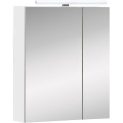 Spiegelschrank Ilsebill Weiss Holzwerkstoff/Glas 60 cm 75 cm 16 cm - Spiegelschrank