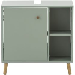 Waschbeckenunterschrank Elmeri Grün Holzwerkstoff 60 cm 33 cm - Farbe: pistache - Waschbeckenunterschrank