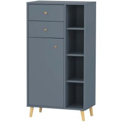Highboard Elmeri Blau/Grau Holzwerkstoff 60 cm 113 cm - Farbe: graublau - Highboard
