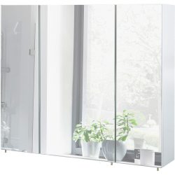 Spiegelschrank Ilsebill Weiss Holzwerkstoff/Glas 90 cm 71 cm 16 cm - Spiegelschrank