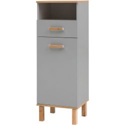 Highboard Luise Grau Holzwerkstoff 40 cm 115 cm - Farbe: Eiche Nachbildung - Highboard