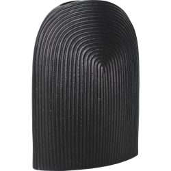 Vase Elena Schwarz Aluminium 36 cm - Vase
