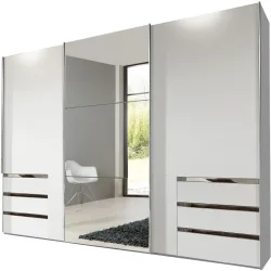Kleiderschrank Sanko Weiss Holz 300 cm 65 cm 236 cm - Material: Holzwerkstoff - Kleiderschrank