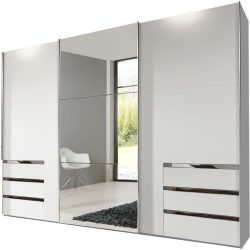 Kleiderschrank Sanko Weiss Holz 300 cm 65 cm 236 cm - Material: Holzwerkstoff - Kleiderschrank