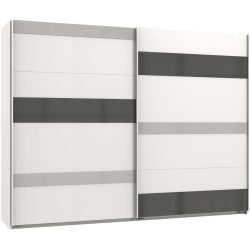 Kleiderschrank Capda Weiss Holzwerkstoff 270 cm 65 cm 210 cm - Kleiderschrank