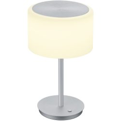Bankamp Tischlampe Grand opal Silber Aluminium 20 cm 34 cm - Farbe: Aluminium eloxiert - LED - Lichtfarbe: Extra warmweiss - Tischlampe- LED