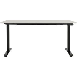 Schreibtisch Lario Schwarz/Weiss MDF 140 cm Höhenverstellbar (elektrisch) - Farbe: weiss/schwarz - Schreibtisch