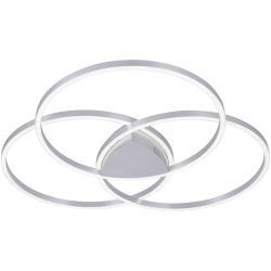 Deckenlampe Q-Kate Silber Aluminium 91.1 cm 8.5 cm - LED - Lichtfarbe: Extra warmweiss - Tageslichtweiss - Deckenlampe- LED Energiesparlampe