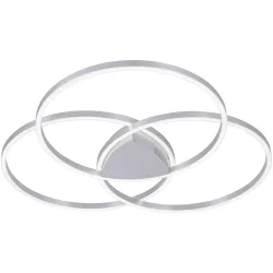 Deckenlampe Q-Kate Silber Aluminium 91.1 cm 8.5 cm - LED - Lichtfarbe: Extra warmweiss - Tageslichtweiss - Deckenlampe- LED Energiesparlampe