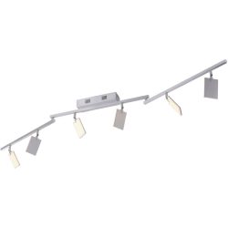 Deckenlampe Pure-Mira Silber Aluminium 7.5 cm 13 cm - LED - Lichtfarbe: Extra warmweiss - Tageslichtweiss - Deckenlampe- LED Energiesparlampe