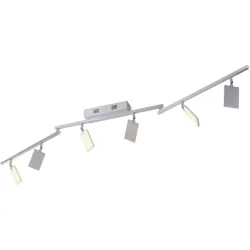 Deckenlampe Pure-Mira Silber Aluminium 7.5 cm 13 cm - LED - Lichtfarbe: Extra warmweiss - Tageslichtweiss - Deckenlampe- LED Energiesparlampe