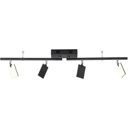 Deckenlampe Pure-Mira Schwarz Aluminium 7.5 cm 12.5 cm - LED - Lichtfarbe: Extra warmweiss - Tageslichtweiss - Deckenlampe- LED Energiesparlampe