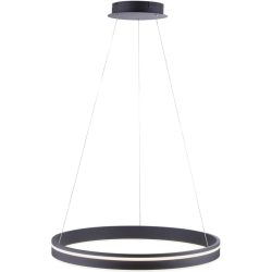 Pendellampe Q-Vito Bronze Eisen 59 cm 120 cm - Farbe: messing matt - LED - Lichtfarbe: Extra warmweiss - Tageslichtweiss - Pendellampe- LED