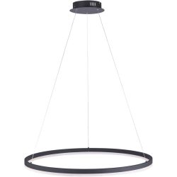 Pendellampe Q-Vito Bronze Eisen 59 cm 120 cm - Farbe: messing matt - LED - Lichtfarbe: Warmweiss - Pendellampe- LED Energiesparlampe