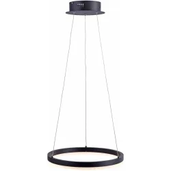 Pendellampe Q-Vito Bronze Eisen 59 cm 120 cm - Farbe: messing matt - LED - Lichtfarbe: Warmweiss - Pendellampe- LED Energiesparlampe