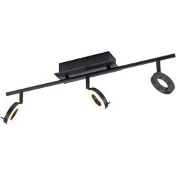Deckenlampe Silena Grau Aluminium 8 cm 11 cm - Farbe: anthrazit - LED - Lichtfarbe: Warmweiss - Deckenlampe- LED Energiesparlampe