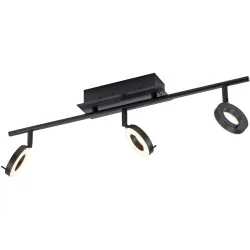 Deckenlampe Silena Grau Aluminium 8 cm 11 cm - Farbe: anthrazit - LED - Lichtfarbe: Warmweiss - Deckenlampe- LED Energiesparlampe