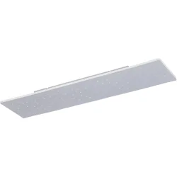 Deckenlampe Q-Nightsky Silber Aluminium 25.5 cm 5 cm - LED - Lichtfarbe: Extra warmweiss - Tageslichtweiss - Deckenlampe- LED Energiesparlampe