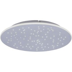 Deckenlampe Q-Nightsky Silber Aluminium 48.5 cm 5 cm - LED - Lichtfarbe: Extra warmweiss - Tageslichtweiss - Deckenlampe- LED Energiesparlampe