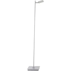 Leselampe Pure-Mira Silber Kunststoff 22 cm 129 cm - LED - Lichtfarbe: Extra warmweiss - Tageslichtweiss - Leselampe- LED Energiesparlampe