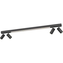 Deckenlampe Pure-Lines Grau Eisen 5 cm 11.5 cm - Farbe: anthrazit - LED - Lichtfarbe: Extra warmweiss - Tageslichtweiss - Deckenlampe- LED