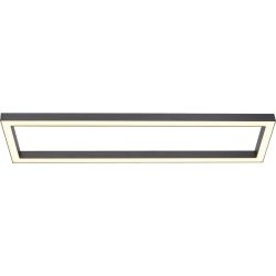 Deckenlampe Pure Grau Aluminium 30 cm 3.9 cm - Farbe: anthrazit - LED - Lichtfarbe: Extra warmweiss - Tageslichtweiss - Deckenlampe- LED
