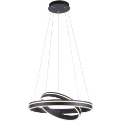 Pendellampe Q-Vito Bronze Eisen 59 cm 120 cm - Farbe: messing matt - LED - Lichtfarbe: Extra warmweiss - Tageslichtweiss - Pendellampe- LED