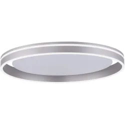 Deckenlampe Q-Frameless Weiss Aluminium 30 cm 6.8 cm - LED - Lichtfarbe: Extra warmweiss - Tageslichtweiss - Deckenlampe- LED Energiesparlampe
