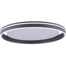Deckenlampe Q-Vito Grau Aluminium 59 cm 8 cm - Farbe: anthrazit - LED - Lichtfarbe: Extra warmweiss - Tageslichtweiss - Deckenlampe- LED