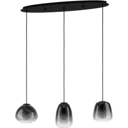 Eglo Pendellampe Aguilares Schwarz Stahl 19.5 cm 104.5 cm - Pendellampe