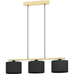 Eglo Pendellampe Castralvo Braun Stahl/Holz 17.5 cm 110 cm - Material: Holz/Stahl - Pendellampe