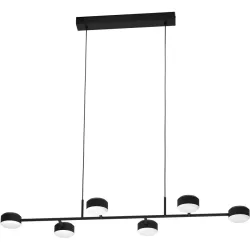 Eglo Pendellampe Clavellina Schwarz Stahl 40 cm 110 cm - LED - Lichtfarbe: Warmweiss - Pendellampe- LED Energiesparlampe