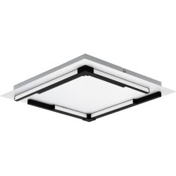 Eglo Deckenlampe Zampote Schwarz/Weiss Aluminium/Stahl 38 cm 5 cm - LED - Lichtfarbe: Warmweiss - Deckenlampe- LED Energiesparlampe