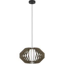 Eglo Pendellampe Rusticaria Schwarz Stahl 45 cm 110 cm - Pendellampe