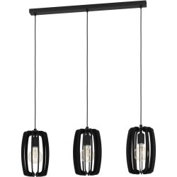Eglo Pendellampe Bajazzara Schwarz Stahl 19 cm 110 cm - Pendellampe