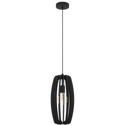 Eglo Pendellampe Bajazzara Schwarz Stahl 26 cm 110 cm - Pendellampe