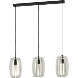 Eglo Pendellampe Bajazzara Schwarz Stahl 19 cm 110 cm - Pendellampe
