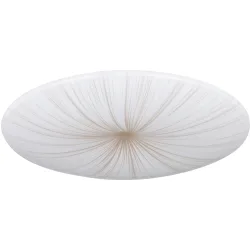 Eglo Deckenlampe Nieves 1 Weiss Stahl 51 cm 7 cm - LED - Lichtfarbe: Warmweiss - Deckenlampe- LED Energiesparlampe