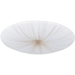 Eglo Deckenlampe Nieves 1 Weiss Stahl 41 cm 6.5 cm - LED - Lichtfarbe: Warmweiss - Deckenlampe- LED Energiesparlampe