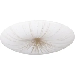 Eglo Deckenlampe Nieves 1 Weiss Stahl 31 cm 6 cm - LED - Lichtfarbe: Warmweiss - Deckenlampe- LED Energiesparlampe