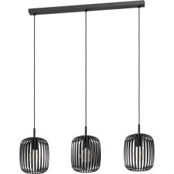 Eglo Pendellampe Romazzina Schwarz Stahl 20 cm 110 cm - Pendellampe