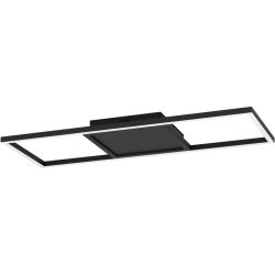 Eglo Deckenlampe Calagrano Schwarz Aluminium/Stahl 24 cm 4.5 cm - LED - Lichtfarbe: Warmweiss - Kaltes Tagesweiss - Deckenlampe- LED Energiesparlampe