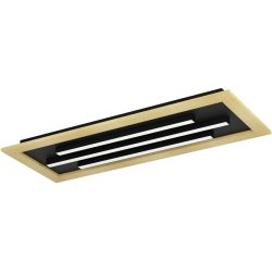 Eglo Deckenlampe Tirrenara Braun/Schwarz Stahl/Holz 30.5 cm 5.5 cm - LED - Lichtfarbe: Extra warmweiss - Kaltes Tagesweiss - Material: Holz/Stahl -