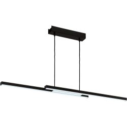 Eglo Pendellampe Fraioli-Z Schwarz Aluminium 10 cm 120 cm - LED - Lichtfarbe: Extra warmweiss - Kaltes Tagesweiss - Pendellampe- LED Energiesparlampe
