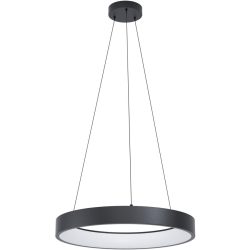Eglo Pendellampe Marghera-Z Schwarz Stahl 60 cm 110 cm - LED - Lichtfarbe: Extra warmweiss - Kaltes Tagesweiss - Pendellampe- LED Energiesparlampe