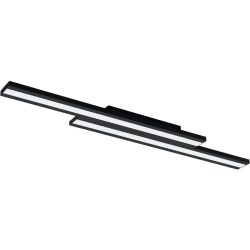 Eglo Deckenlampe Saliteras-Z Schwarz Stahl 16 cm 5 cm - LED - Lichtfarbe: Extra warmweiss - Kaltes Tagesweiss - Deckenlampe- LED Energiesparlampe