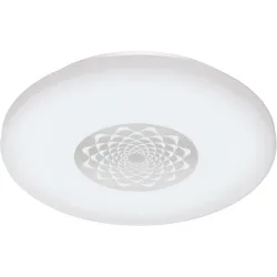 Eglo Deckenlampe Capasso-Z Weiss Stahl 34 cm 7 cm - LED - Lichtfarbe: Extra warmweiss - Kaltes Tagesweiss - Deckenlampe- LED Energiesparlampe