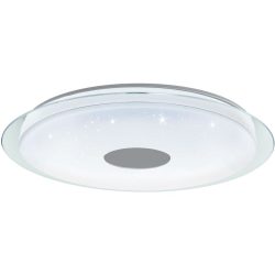 Eglo Deckenlampe Lanciano-Z Transparent/Weiss Stahl 77 cm 9.5 cm - Farbe: weiss/transparent - LED - Lichtfarbe: Extra warmweiss - Kaltes Tagesweiss -