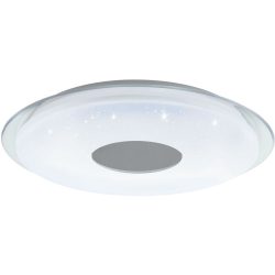 Eglo Deckenlampe Lanciano-Z Transparent/Weiss Stahl 56 cm 8 cm - Farbe: weiss/transparent - LED - Lichtfarbe: Extra warmweiss - Kaltes Tagesweiss -